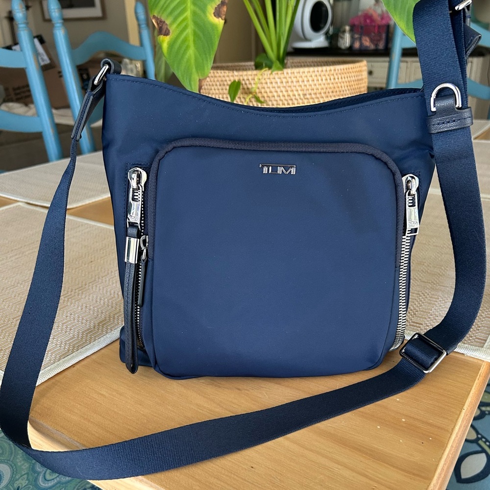 TUMI Voyager indigo Tyler Crossbody, NWOT